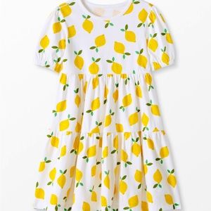 Bright lemon Hanna twirl dress